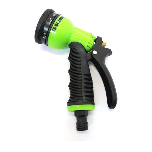 marksman 6 function chrome metal garden hose spray gun 6 Function Dial Garden Hose Spray Gun Heavy Duty Chrome Plate Finish
