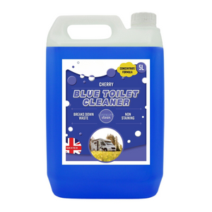 Five litre blue toilet cleaning solution
