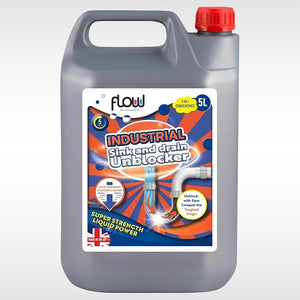 Five litre sink and drain unblocker container