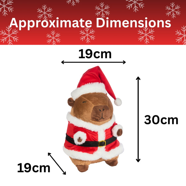Plush Capybara Teddy Christmas Decoration