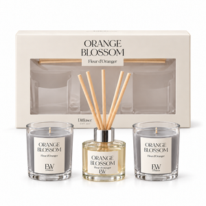Orange Blossom Reed Diffuser & Scented Candle Gift Set