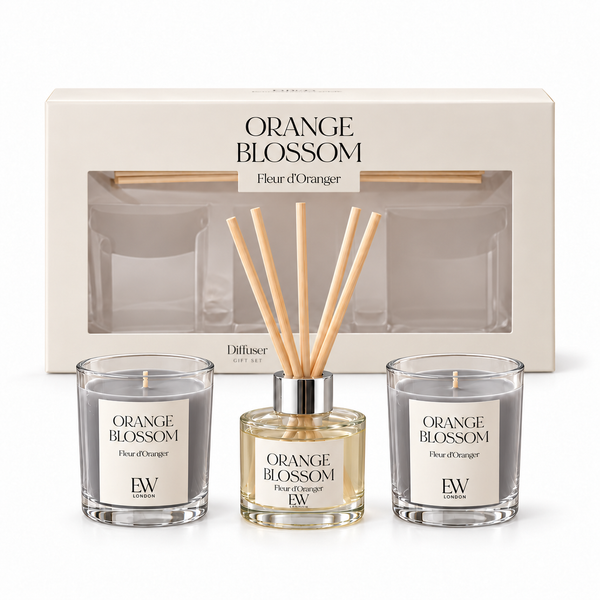 Orange Blossom Reed Diffuser & Scented Candle Gift Set
