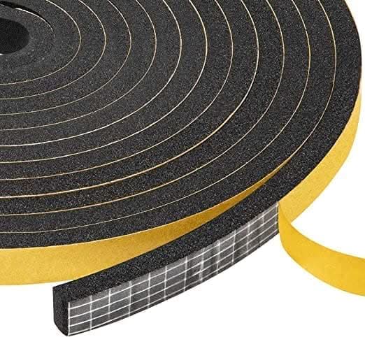 5m black E-Type adhesive rubber seal strip