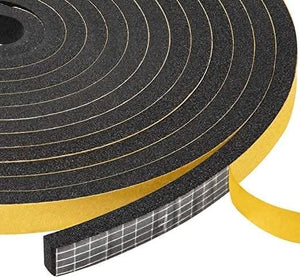 5m black E-Type adhesive rubber seal strip