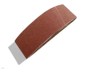Three assorted 60 x 400mm sanding belts