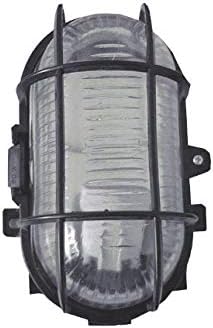 60W outdoor bulkhead wall light in black