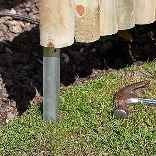 Log Roll Stakes 3 Pack Heavy Duty Garden Anchors