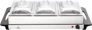 Large Capacity 3 Pan Stainless Steel Electric Buffet Server Food Warmer