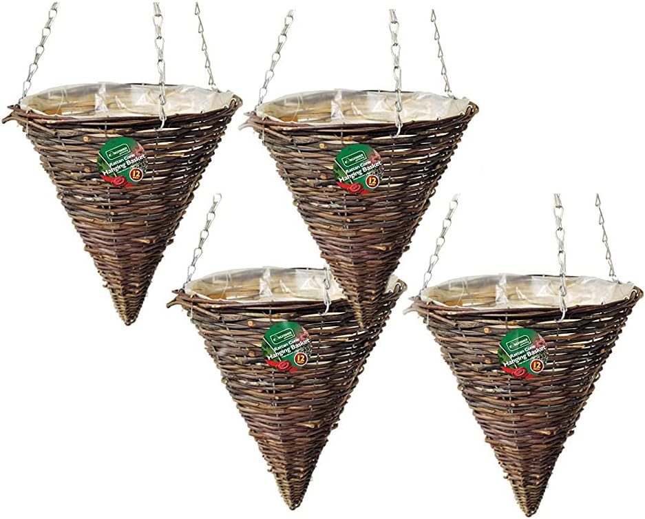 Dark-Rattan-Cone-Hanging-Basket-12-inch-3