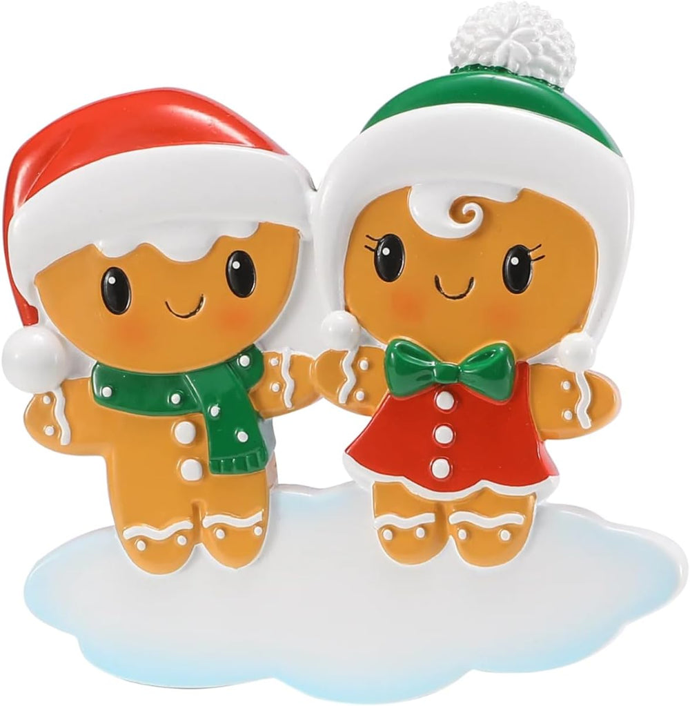 Personalised Gingerbread Couple Ornament
