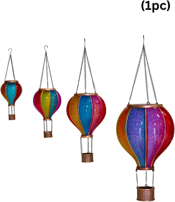 Garden hanging flame effect lantern