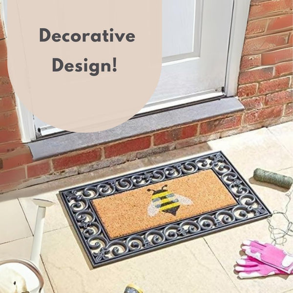 Bee Design Coir Door Mat Insert 23 x 53cm for Rubber Door Frames