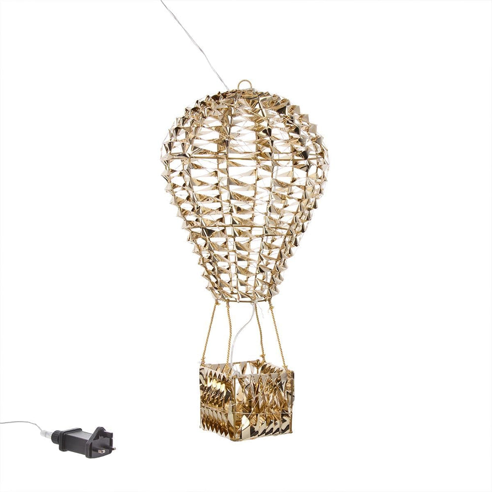 Gold Hanging Hot Air Balloon Christmas Light