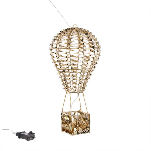 Gold Hanging Hot Air Balloon Christmas Light