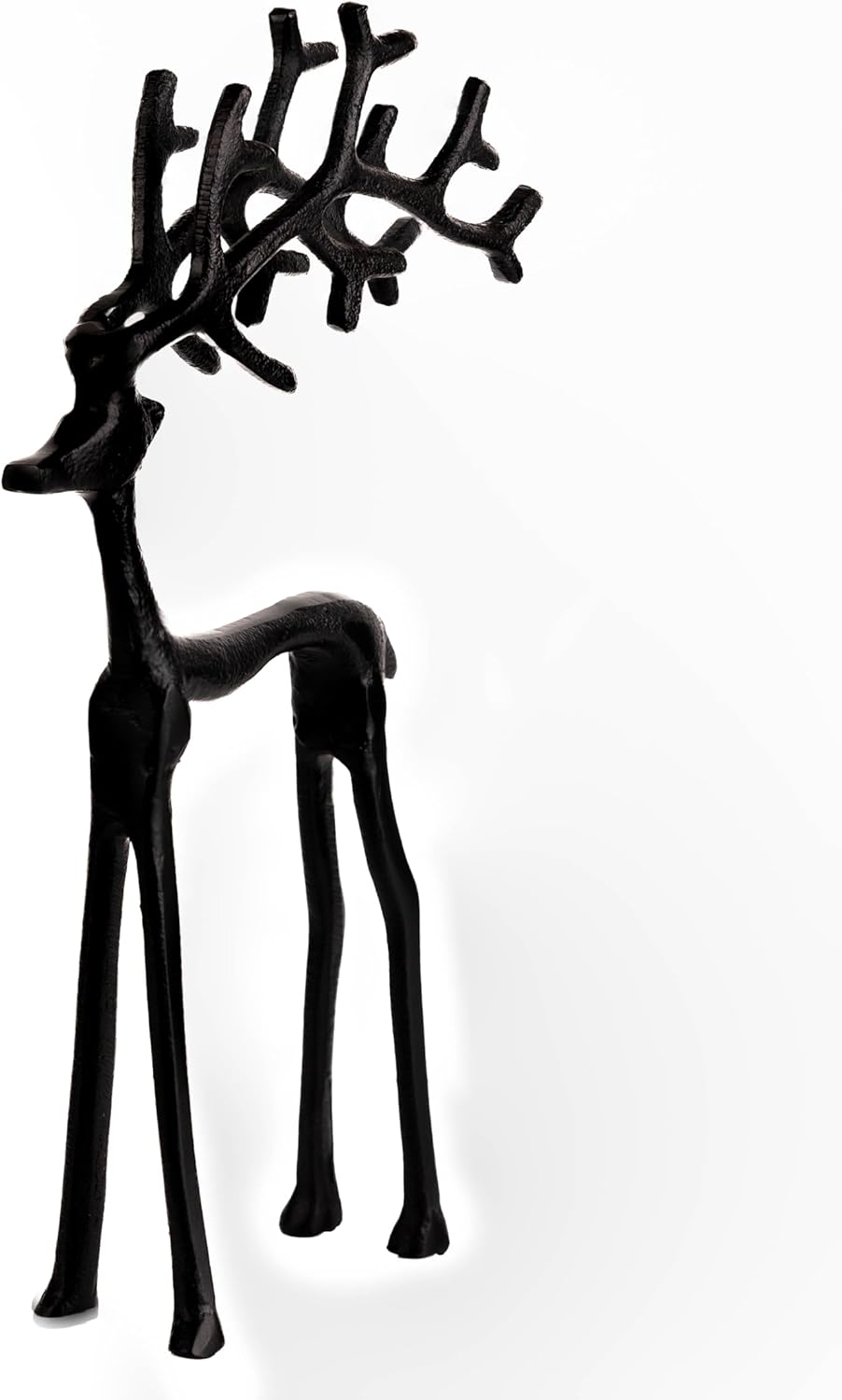 Black 30cm Large Reindeer Christmas Decoration