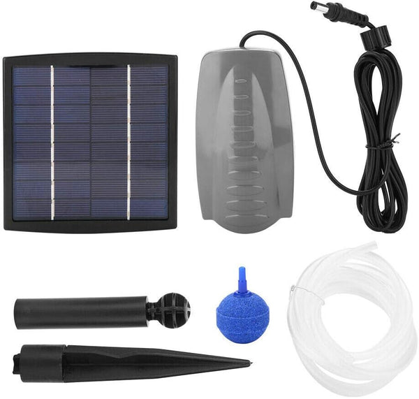 Solar Powered Pond Air Pump & Oxygenator for Garden Ponds, Fish Tanks & Outdoor Water Features