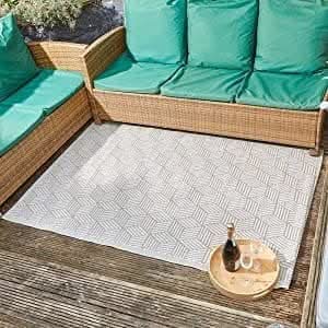 Large Mocha Alfresco Indoor Outdoor Mat - 120 x 180cm
