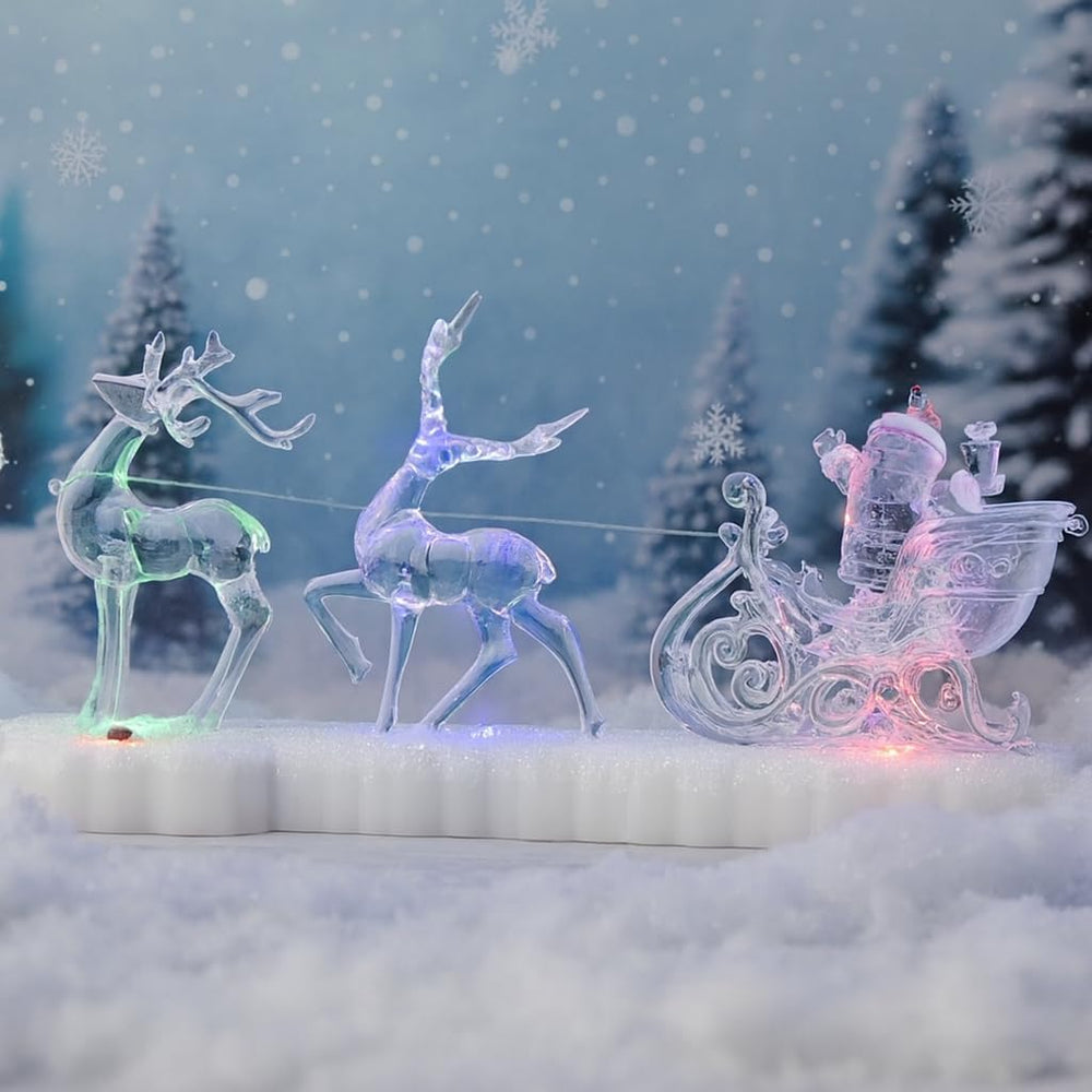 LED Christmas Acrylic Snow Ornament