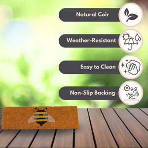 Bee Design Coir Door Mat Insert 23 x 53cm for Rubber Door Frames