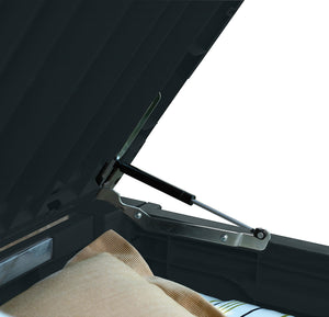 Anthracite garden storage bench