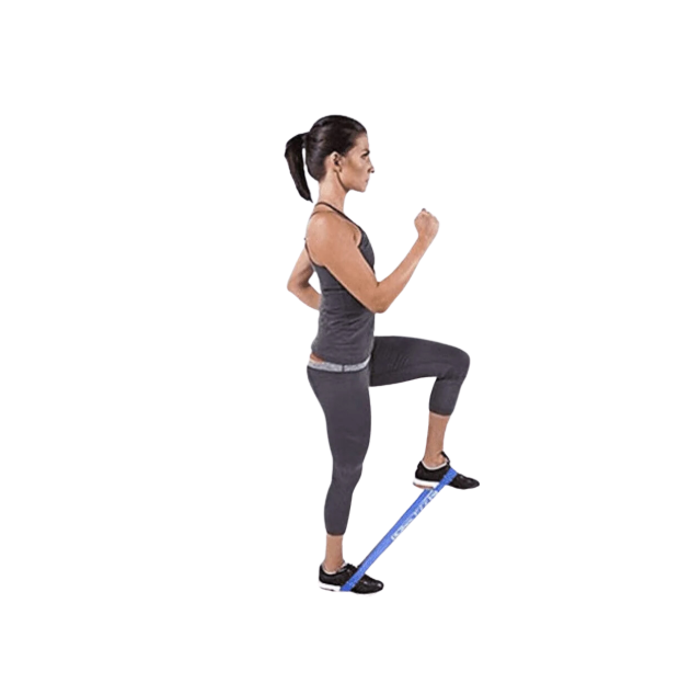 Six level natural latex resistance band set for fitness