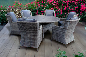 Vienna grey 6 seat dining set