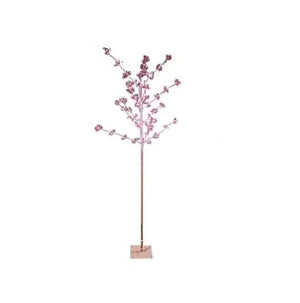 White twig tree illuminated with 480 colourful lights