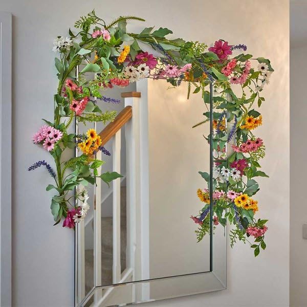 Six foot flower garland for indoor and outdoor décor