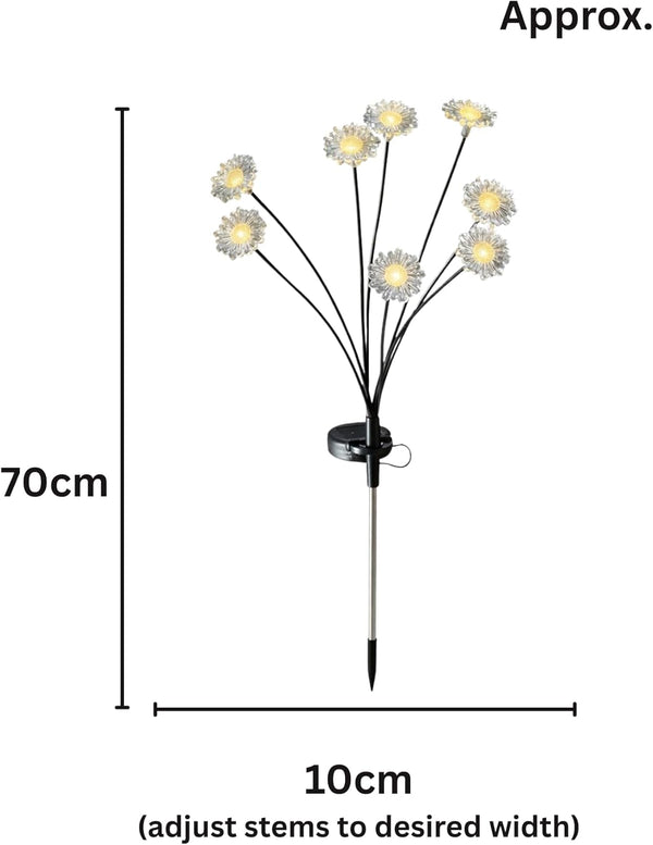 70cm solar daisy flower stake lights