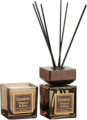 Tobacco & Rum Room Diffuser & Candle Set
