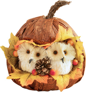 Autumn Pumpkin Owl Ornament