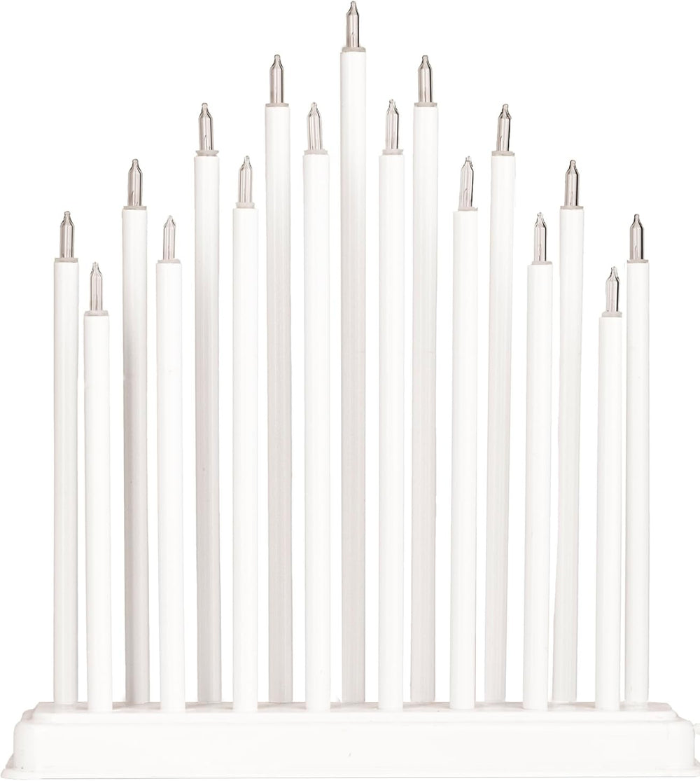 White Christmas LED Candle Bridge