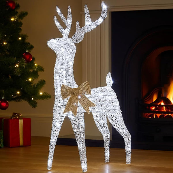 90cm Pre-Lit LED Reindeer