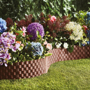 2.4m Faux Rattan Garden Edging