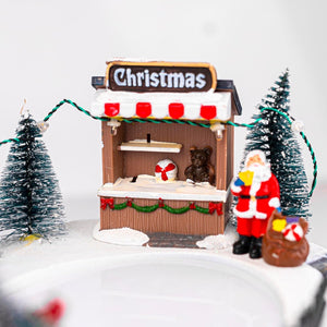 Led Ice Skating Rink Christmas Scene