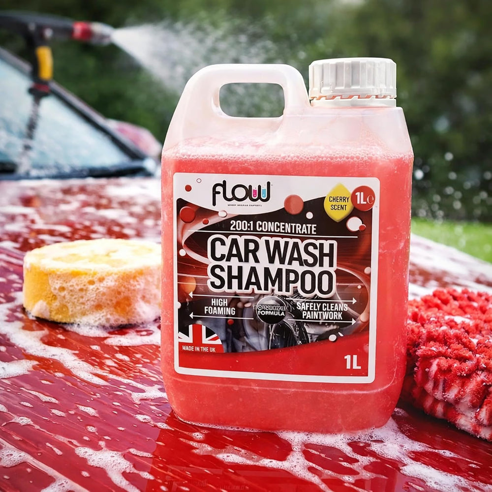 1L cherry scented car shampoo bottle