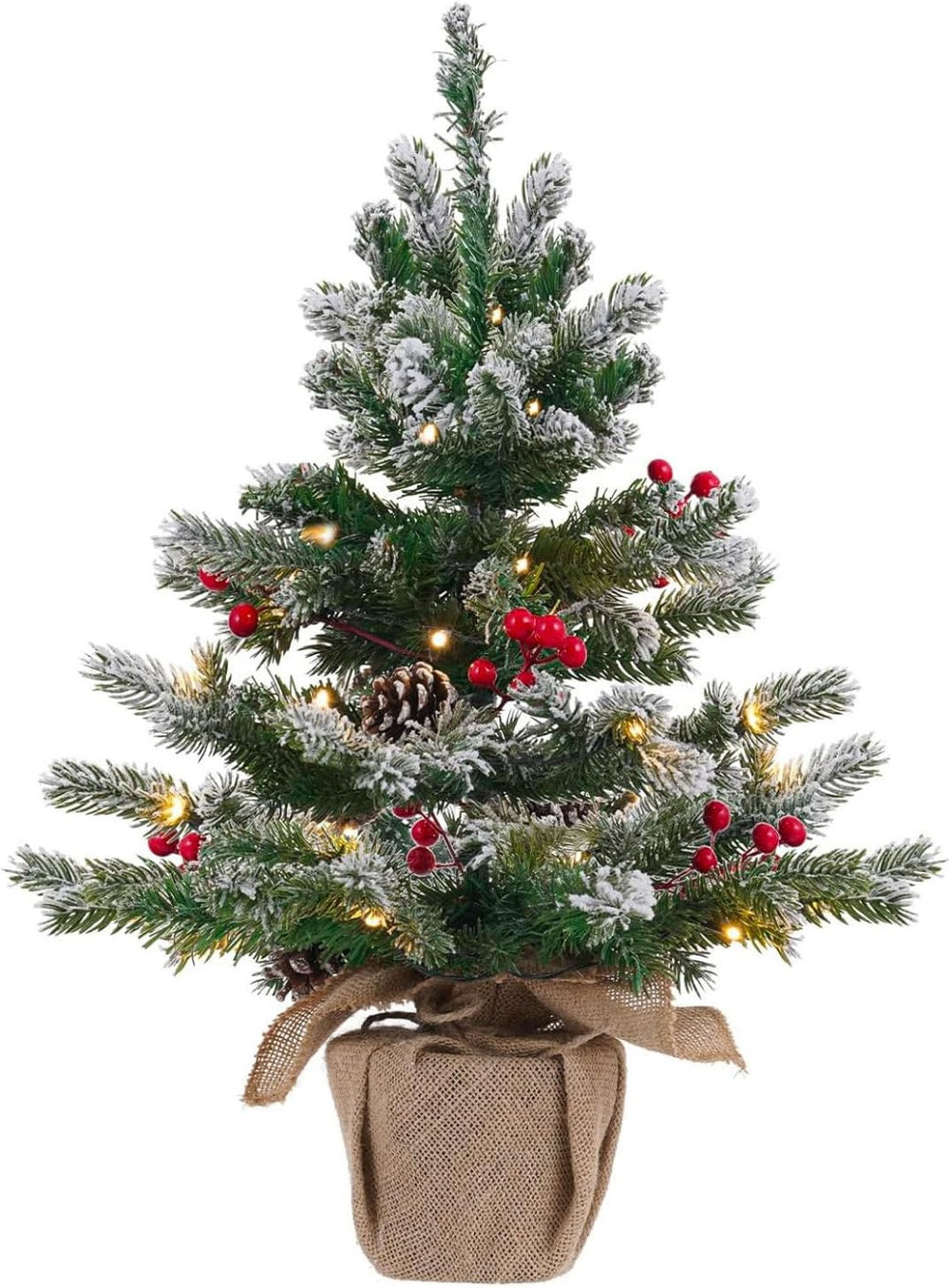 60cm Mini Pre-Lit Christmas Tree