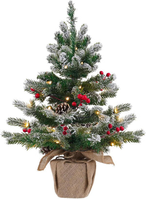 60cm Mini Pre-Lit Christmas Tree