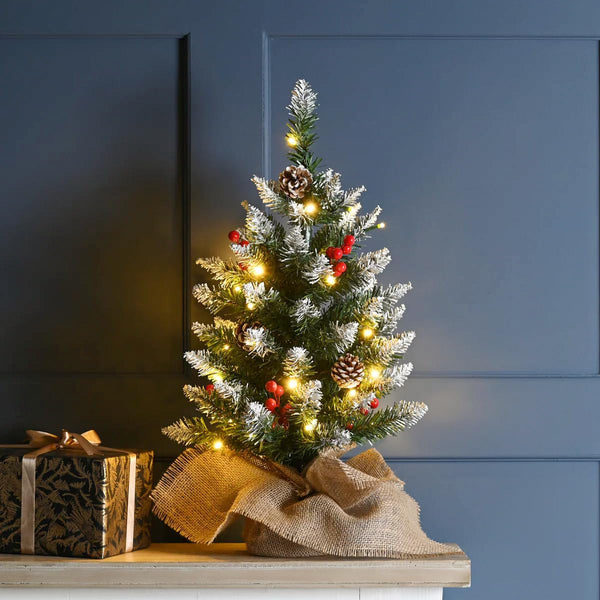 60cm Mini Pre-Lit Christmas Tree