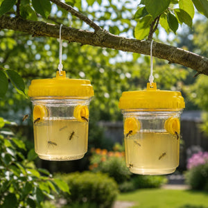 Set of 2 Hanging Garden Insect, Fly & Wasp Catchers