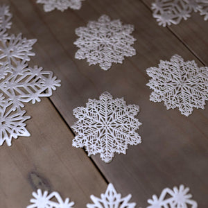 Set of 6 Snowflake Placemats And Coasters