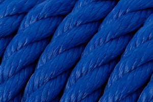 Close-up of blue braided rope