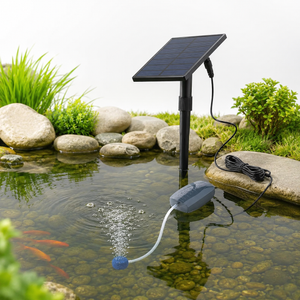 Solar Powered Pond Air Pump & Oxygenator for Garden Ponds, Fish Tanks & Outdoor Water Features