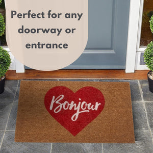 Durable coir scraper mat for busy entrances