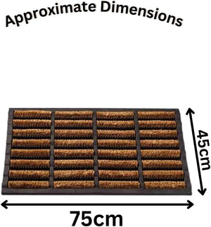 75 x 45cm outdoor coir entrance mat