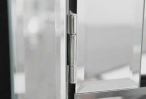 Three panel vanity mirror shown from the front