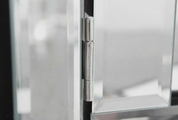 Three panel vanity mirror shown from the front