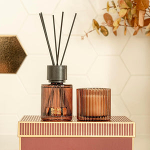 Oud & Bergamot Scented Candle & Reed Diffuser Set