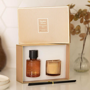 Pomegranate Noir Fragrance Reed Diffuser & Candle Set