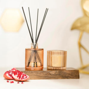 Pomegranate Noir Fragrance Reed Diffuser & Candle Set